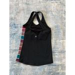 Lululemon  Black Tan Mauve Blue Color Block Stripe Shape Tank Size 4 Photo 4