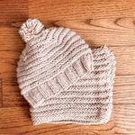 Crochet handmade Infinity Scarf Hat Pom Pom Blush Pink Set Women’s One Size NWOT Photo 0