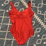 Tahari  red v-neck swimsuit. Runs like a large. New. Photo 2