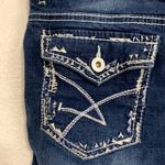 Amethyst Jeans Amethyst Juniors' Size 7 Blue Denim Thick Stitch Bermuda Shorts Photo 2