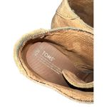 Toms  Women's 12 Lunata Wheat Suede Lace-Up Ankle Booties Block Heel Photo 13