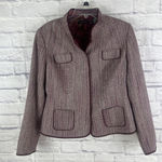 Valerie Stevens  Wool Blend Women's Boucle Tweed Classic Blazer Size 14 Photo 0