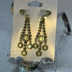 Clip earrings absolutely absolutely beautiful. A real light yellow glass beads​​ Photo 2