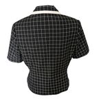 Le Suit  Black and White Short Sleeve Blazer Size 10 Photo 5
