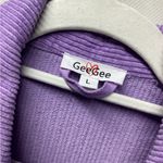 GeeGee  lavender corduroy shacket. Size Large Photo 7