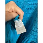 LA LIGNE women's Vivian Blue Smocked Bodice‎ Tiered Maxi Dress size XXL Photo 5