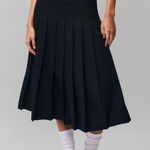 Danielle Guizio Gibson Pleated Skirt Black Photo 0