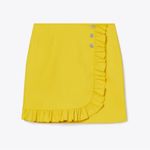 Tory Burch Tech Twill Ruffle Golf Tennis Skirt Bright Yellow | Size 6 | NWOT Photo 2