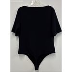EXPRESS  Black black boat neck short sleeve bodysuit - Size XL Photo 3
