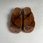 Vionic - Hayden Suede Platform Sandals Brown Summer Beach Pool Casual Slip On Photo 1