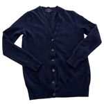 J.Crew  Sweater Womens XS Navy Blue Wool Nylon Cashmere Blend‎ Button Cardigan Photo 0