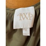 TWP Dinner At Mackizi Olive Green Silk Dress Photo 2