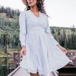 NWT JessaKae x Leah Ryder Ice Blue Lace Felicia Babydoll Dress Size Large NEW Photo 4