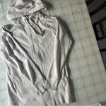 Athleta  Light Gray Fleece Jacket Photo 6