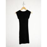 Revolve  LPA Aurora Dress Black Rib Knit Cap Sleeve Size Small Stretch Chic Mini Photo 9