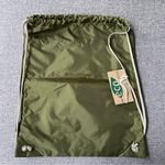 Disney NWT Adventures by Drawstring Tote Bag Olive Green Eco Choice by Gemline Photo 5