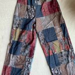 Drawstring Patchwork Pants Multiple Photo 4