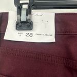 Loft Size 28 / 6 Curvy Legging Pants Maroon Burgundy Purple New with Tags NWT Photo 5