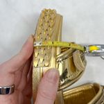 Giuseppe Zanotti NEW  Blabber Gummy Chrome Gold Leather Platform Dad Sandals 36 Photo 10