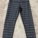 Lululemon Women's Wunder Under Crop III Space Dye Twist Sapphire Blue Size 6 Photo 0