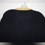 St. John  Collection Black with Yellow Trim Knit Cardigan Jacket Photo 5