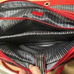 BUXTON | Chic Red Faux Leather Shoulder Messenger Tote Bag Photo 6