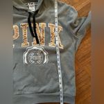 Victoria's Secret Gray Hoodie with Gold Sequin Bling Sz Medium Photo 6