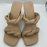 Open Edit twist straps block heel beige sandals women Size 6.5M Photo 5
