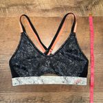 Brooks  Black and Gray Marble Print Women's Sports Bra Photo 7