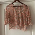 Lovers + Friends Sheer Animal Print Top Photo 0