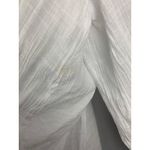 Carolyn Taylor Womens White Textured Boho Top 1X Polyester & Cotton Blend Photo 2