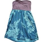 Roxy Dress Women XS Tube Top Summer Hawaii Tropical Boho Pull On FLAWS READ Photo 4