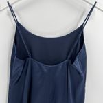 STAUD  Midi Slip Dress Size Medium Satin Dark Navy Blue Cocktail Party Minimalist Photo 6