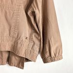 Hurley Medium Jean Jacket Brown Denim Side Zip Cotton Pockets Embroidered 931 Photo 7