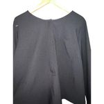 Elizabeth And Clarke Black Long Sleeved Blouse With Flirty Hem Women’s Size 16 Photo 1
