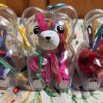 American Vintage NEW VTG 80s Christmas Ornaments Gummy Bear Girls Plastic Hair Clips Barrettes Photo 7