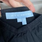 Hill House The Ana Nap Dress Mini V-Neck Poplin Black Size Small Elegant Photo 5