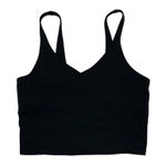 Sports Bra Womens Small Black Crop Top Athletic Gym No Padding Active Photo 0