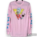 Ripple Junction Rick & Morty adult swim size small long sleeve t-shirt tropical graphic print Photo 8