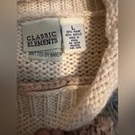 Classic Elements Hand knit  SweaterCottagecore oversized Sz L Photo 1