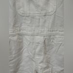 Old Navy New  overalls white denim slouchy jeans shortall ecru pockets romper Photo 6