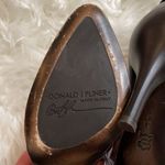 Donald J Pliner Rula Brown Tortoise with Suede trim ankle booties Size 6.5 Photo 5