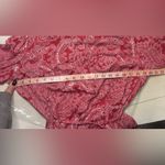 Bit & Bridle  Shirt Dress Red White Paisley Waist Tie Festival Western Medium Photo 2