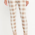 Old Navy  High Waisted Plaid Waffle Thermal Pajama Legging Pants Medium NWT Photo 0