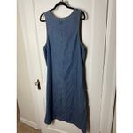 Vintage Y2K 90s TY Wear Denim Sleeveless Jumper Beaded Dress Women's 16 Plus Blue Photo 2