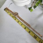 Glam Chunky Gold Cuban Chain Ankle Bracelet with Lion Face Medallion Photo 4