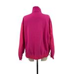 Athleta Triumph Hybrid Half Zip Sweatshirt Top Cinched Pink Size Large Photo 7