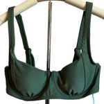 Kona Sol  Women's Olive Green Seamed Underwire Bikini Top - Size Large - NWT Photo 0