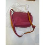 Brighton Pink Orange Puff Heart Small Crossbody Bag Silver-Tone Hardware w/Box Photo 6