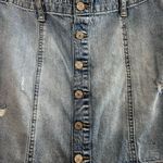 REWASH  Denim Button-Front Skirt Photo 1
